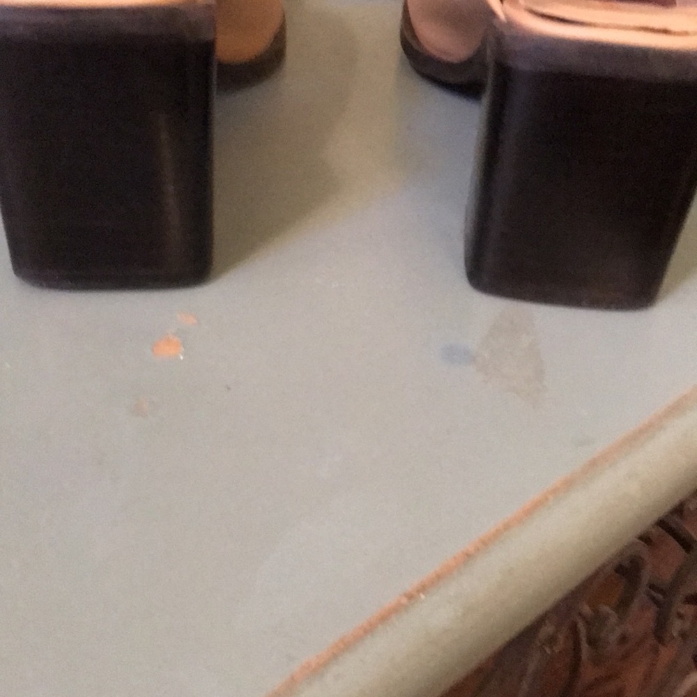 SIZE 8 BANDOLINO SHOES. APPROX 2 1/4 heel. NUDE & snake. IT FITS MORE AS 7 1/2 m - Picture 8 of 10